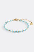 Mint & Lily Birthstone and Gold Bead Bracelet