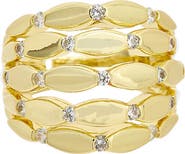 Juvell Cubic Zirconia Multiband Ring