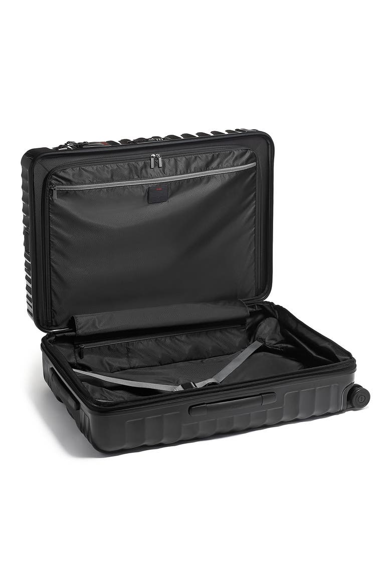 19 Degree Large Expandable Checked Luggage, Alternate, color, BLACK SMOOTH