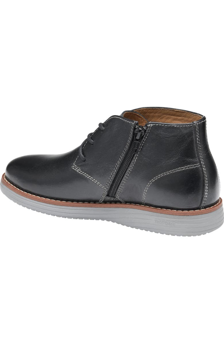 Johnston & Murphy Kids' Upton Chukka Boot, Alternate, color, Black Full Grain