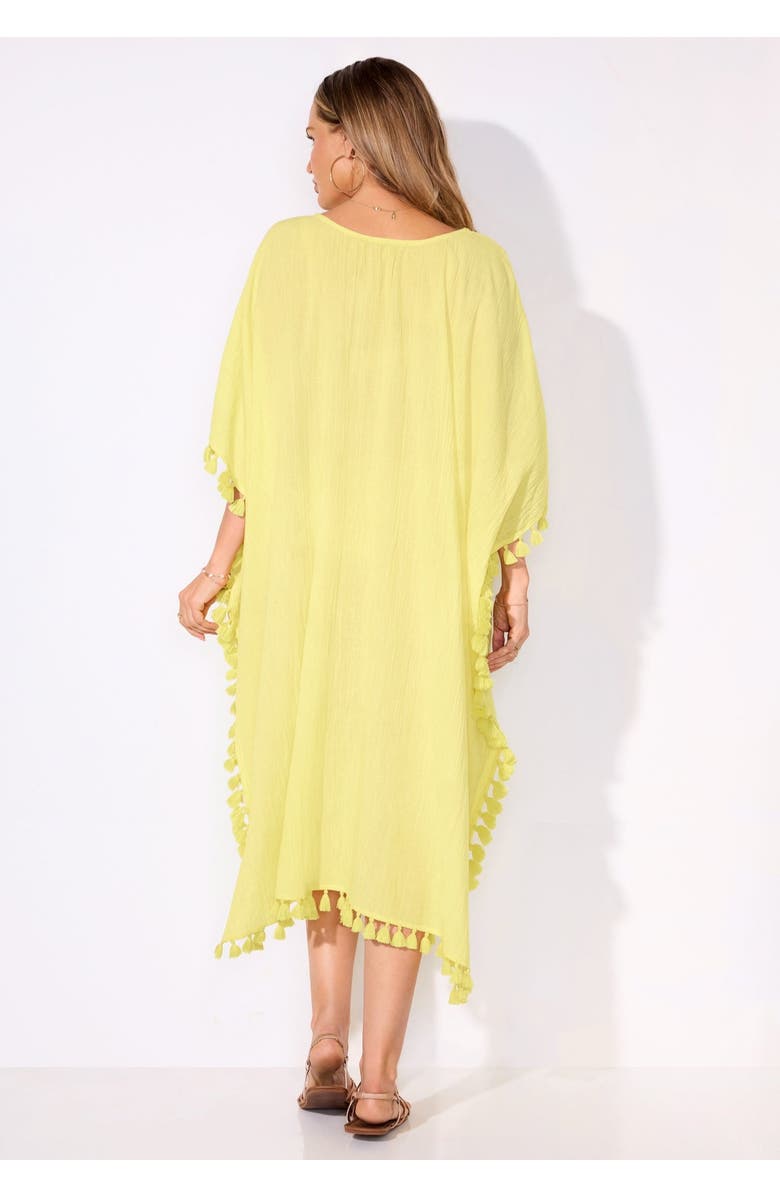 Swimsuits for All Everly Cotton Gauze Cover Up Tunic, Alternate, color, Lemonade