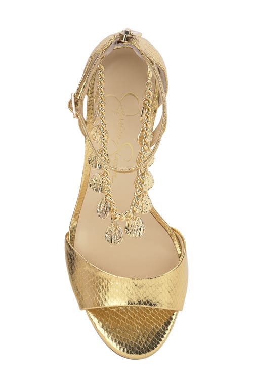 Jessica Simpson Jetser Ankle Strap Sandal In Gold