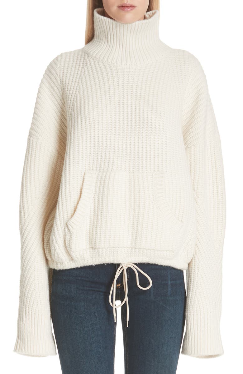 Undercover Ribbed Wool Turtleneck Sweater, Main, color, 