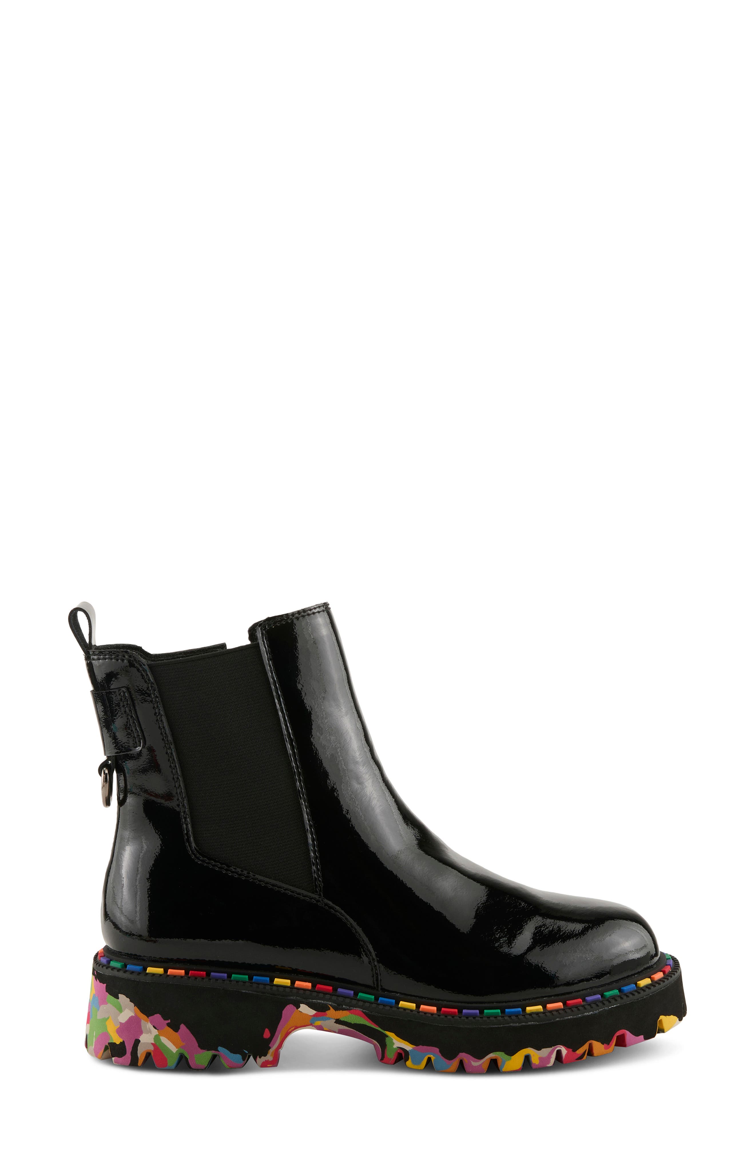 Spring Step Rager Bootie, Alternate, color, Black Patent