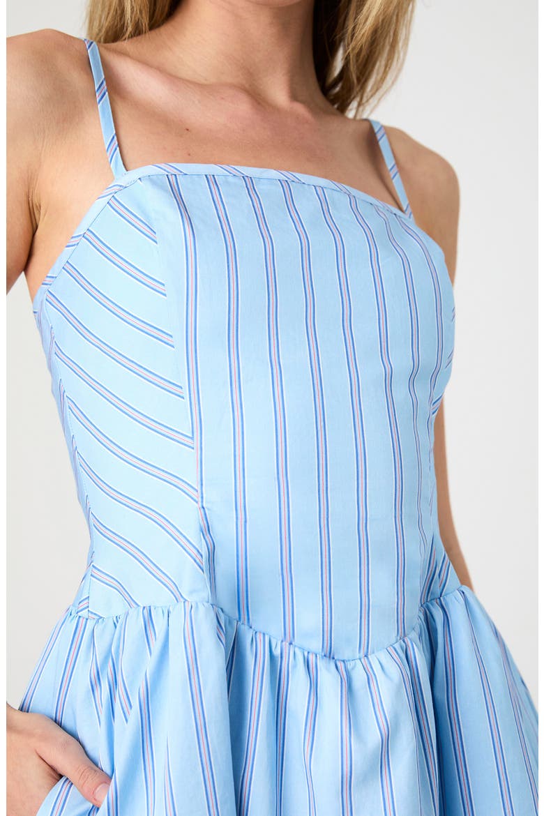 Alexis Lorenzo Ballerina Fit & Flare Minidress, Alternate, color, LORENZO STRIPE