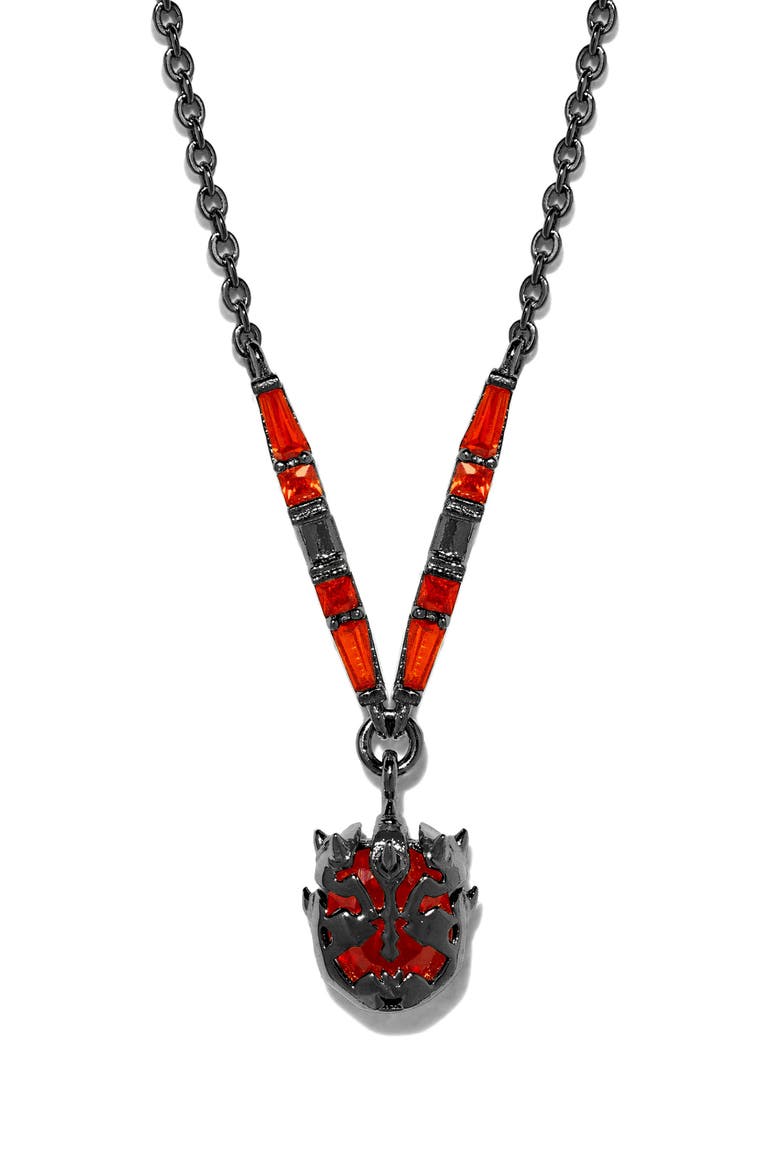 Star Wars Darth Maul Pendant Necklace, Main, color, GUNMETAL