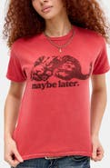 BDG Urban Outfitters Maybe Later Cat Graphic T-Shirt