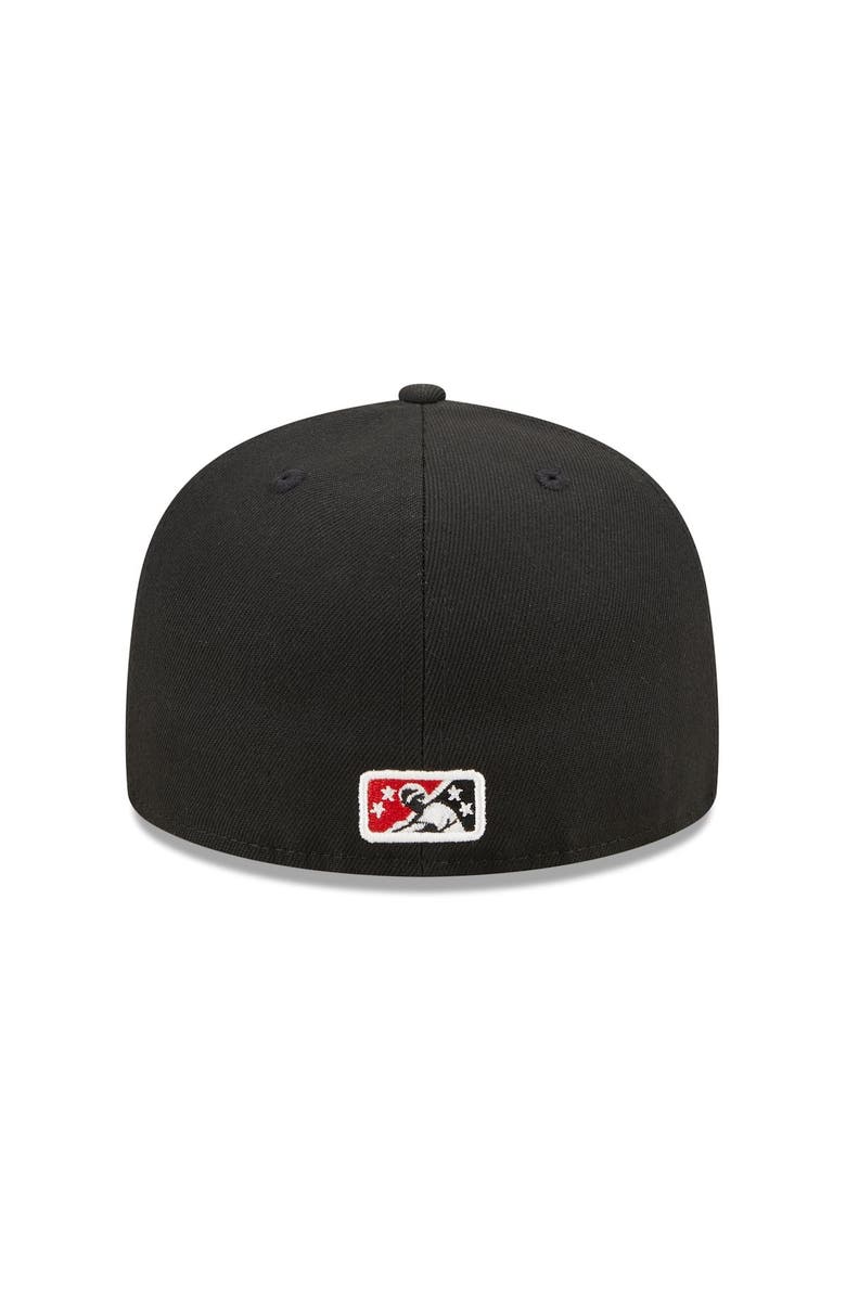 New Era Men's New Era Black Rochester Red Wings Marvel x Minor League 59FIFTY Fitted Hat, Alternate, color, Black