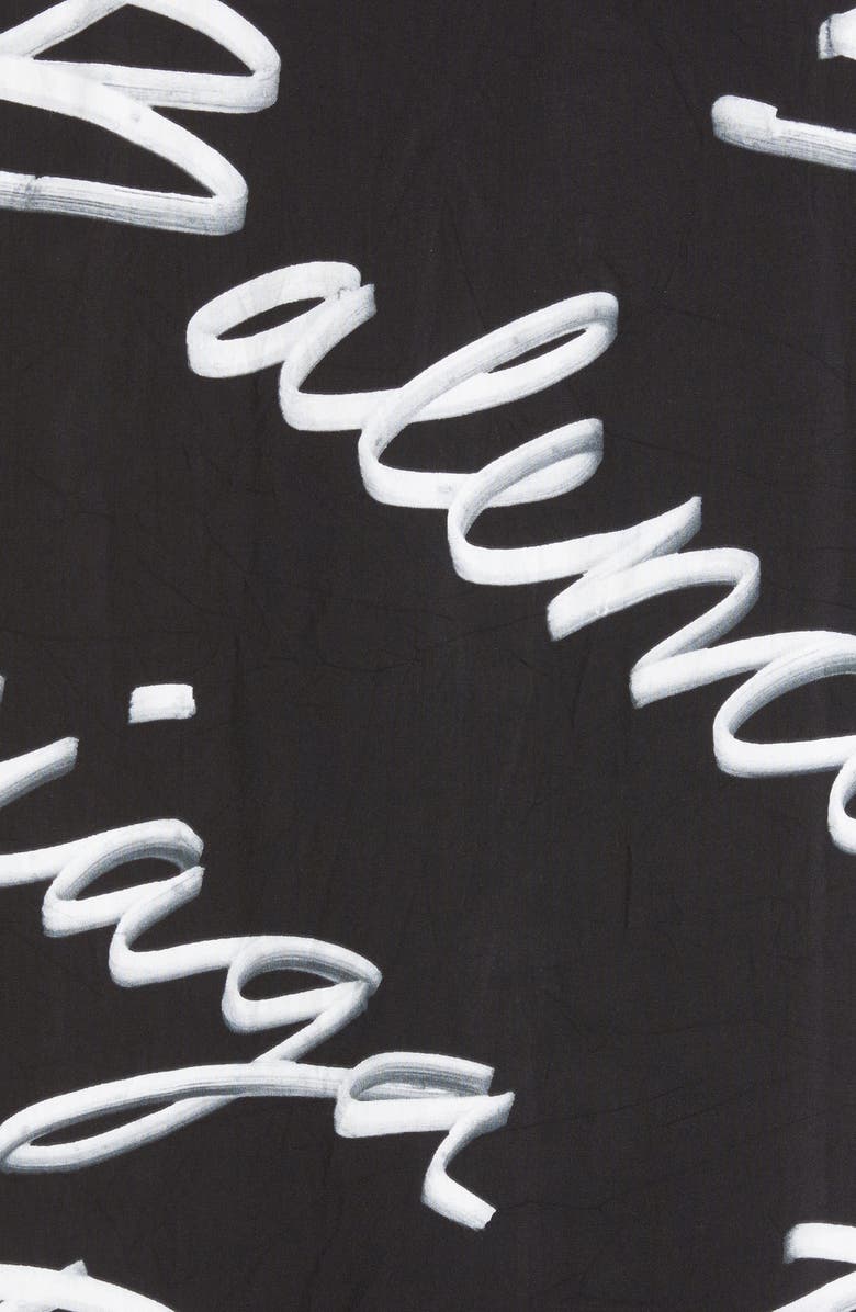 Balenciaga Women's Scribble Print Logo Blouse, Alternate, color, 