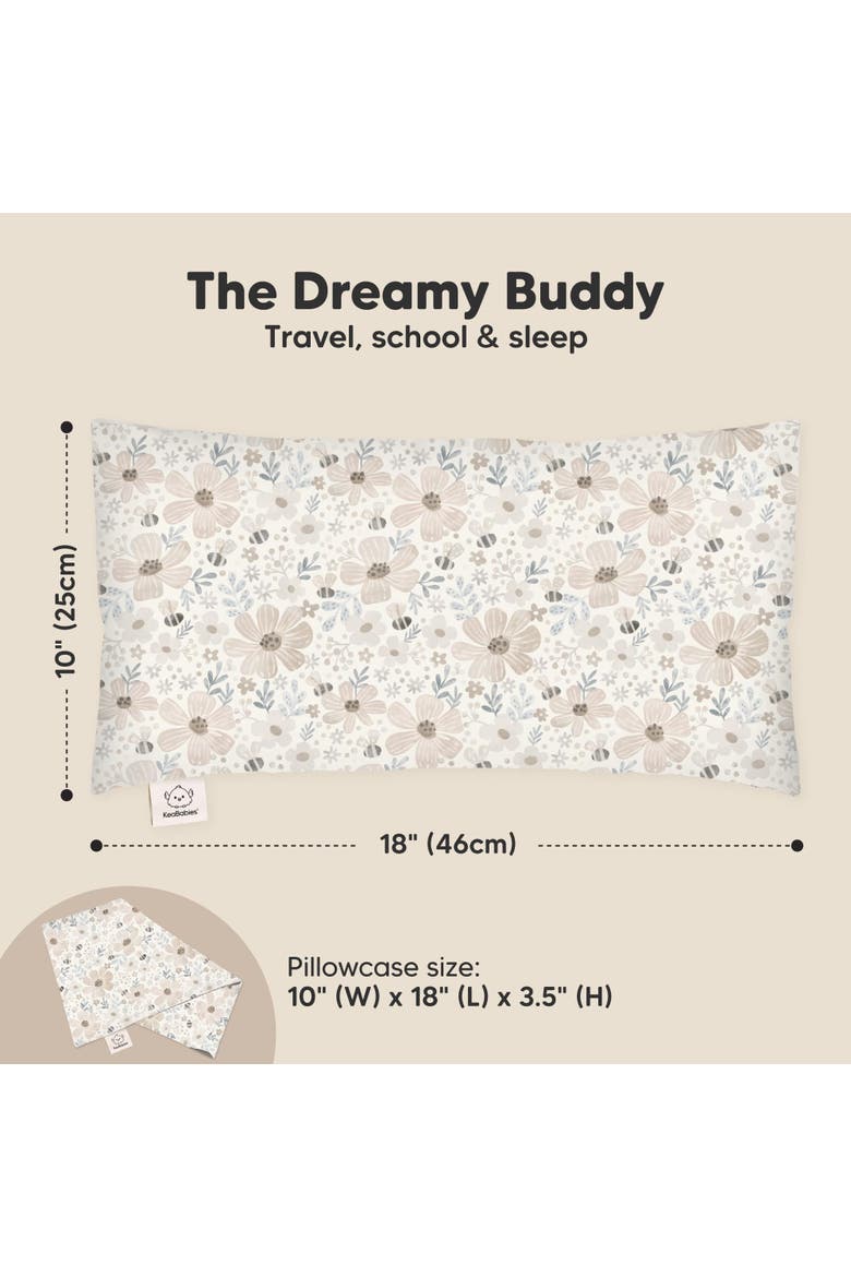Buddy Toddler Pillow, Alternate, color, Flora Vale