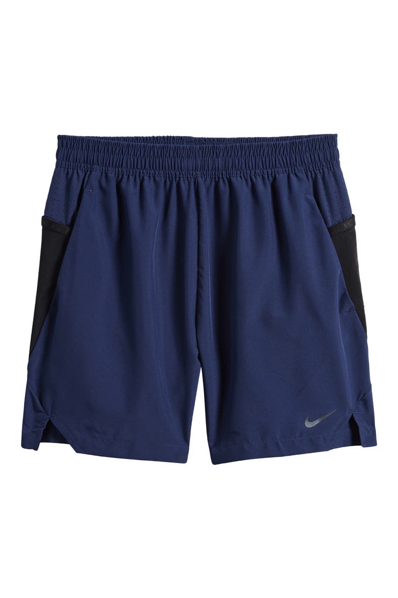 Kids' Dri-FIT Multi Tech Shorts, Main, color, MIDNIGHT NAVY/ BLACK