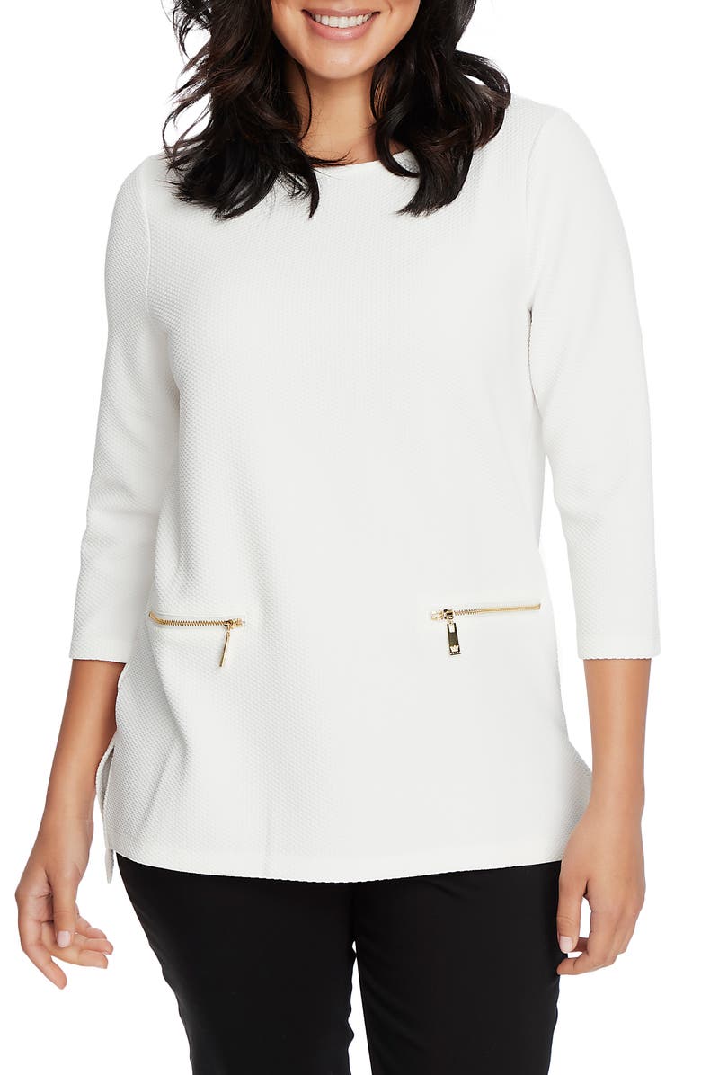 Chaus Raised Knit Top, Main, color, 