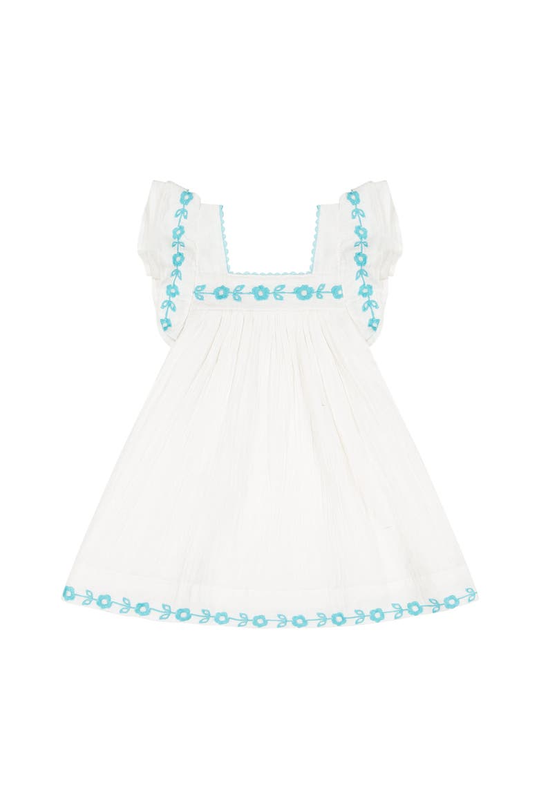 Serena Girls Tassel Dress, Main, color, White