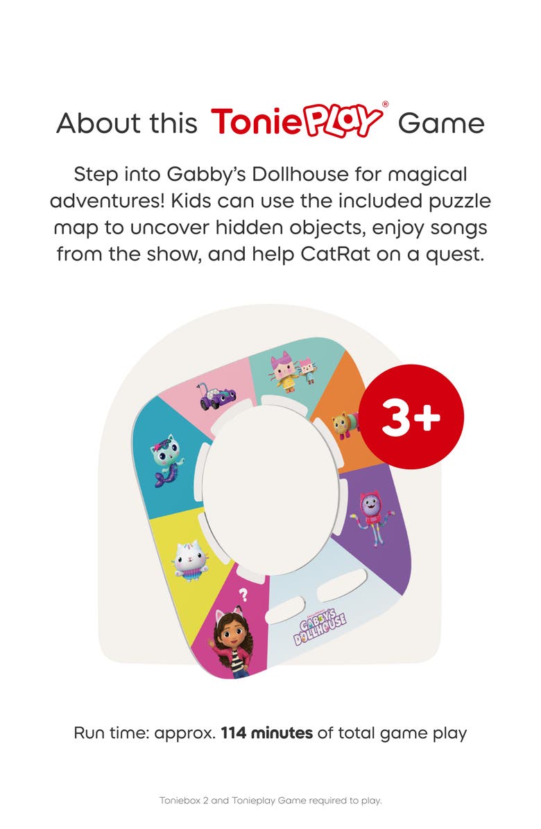 tonies Gabby's Dollhouse: Gabby's Cat-tastic Scavenger Hunt Game, Alternate, color, Multi