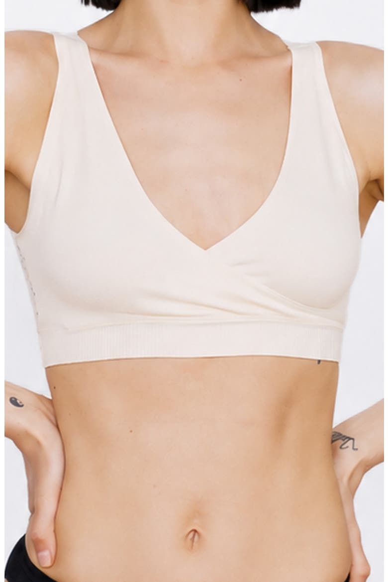 Hug Lace-Back Sports Bra, Main, color, Vanilla Ice