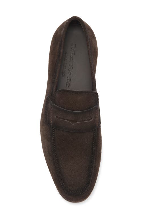 To Boot New York Men's Ronny Apron Toe Penny Loafers In Camoscio Ebano