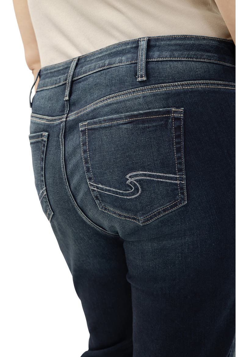 Elyse Mid Rise Straight Leg Jeans, Alternate, color, ROSEMEAD