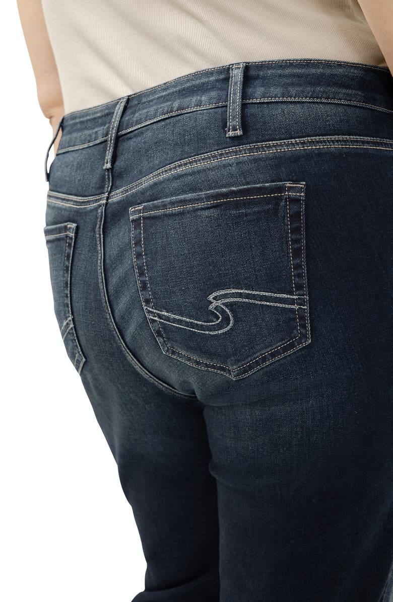 Silver Jeans Co. Elyse Mid Rise Straight Leg Jeans, Alternate, color, Rosemead