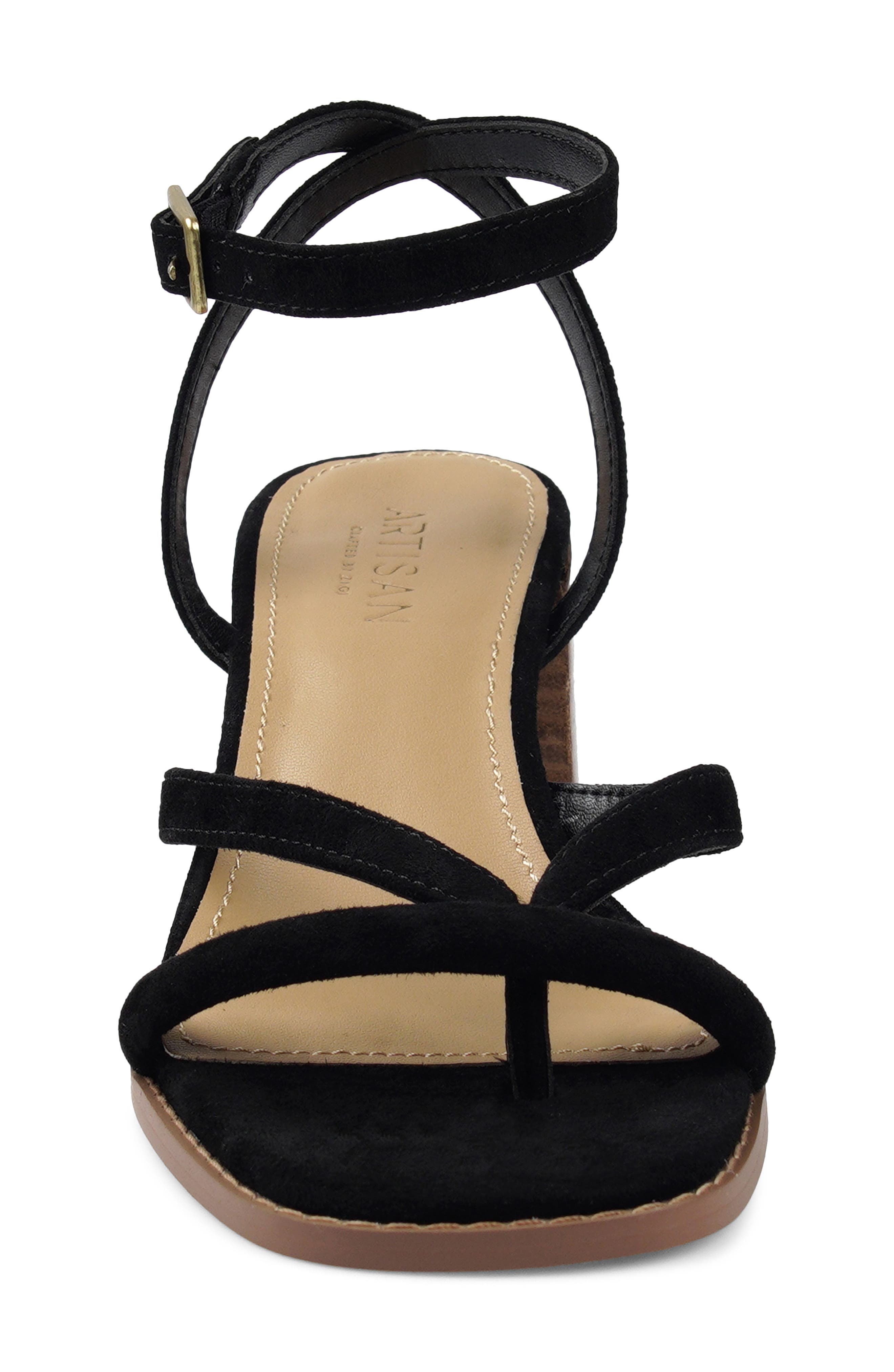 Dippy Block Heel Sandal, Alternate, color, BLACK SUEDE