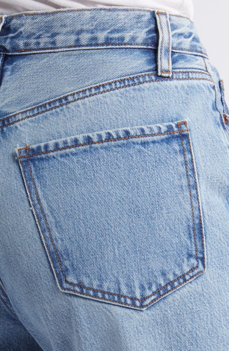 FRAME Le Jane Distressed Crop Straight Leg Jeans, Alternate, color, Divine