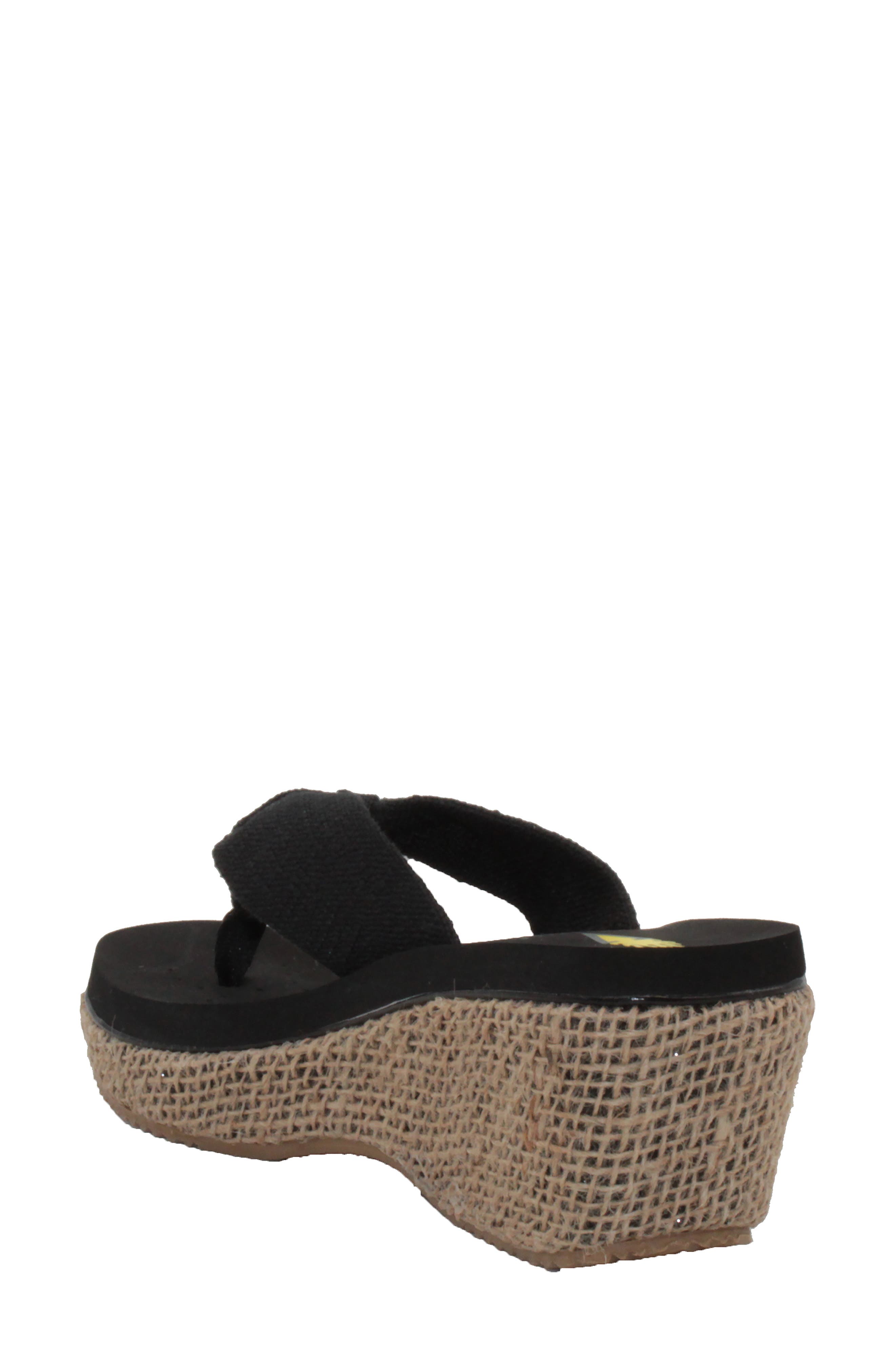 Volatile Tulane Platform Wedge Flip Flop, Alternate, color, 