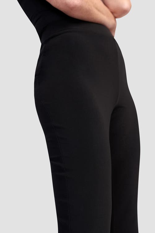 Alembika Slinky Knit Kick Flare Pants In Black