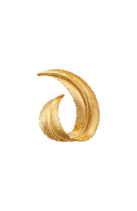 1980 Vintage Stylised Swirl Brooch
