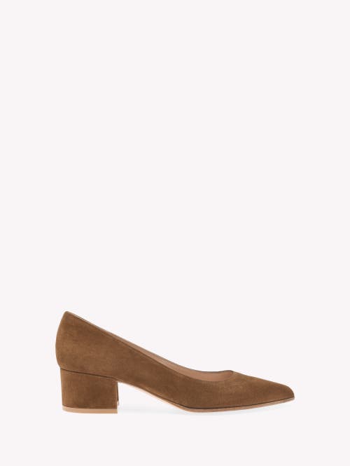 Gianvito Rossi Piper 40mm Suede Pumps In Brown