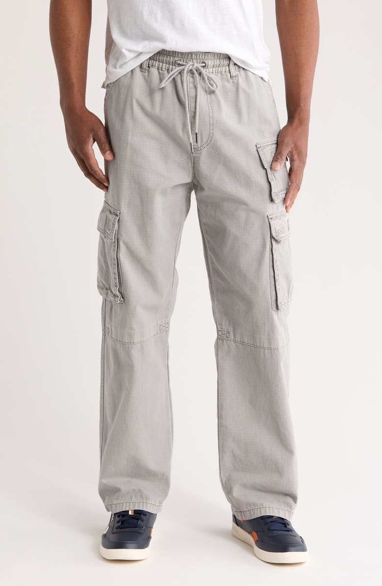 PacSun Gianni Drawstring Cotton Ripstop Cargo Pants, Main, color, 