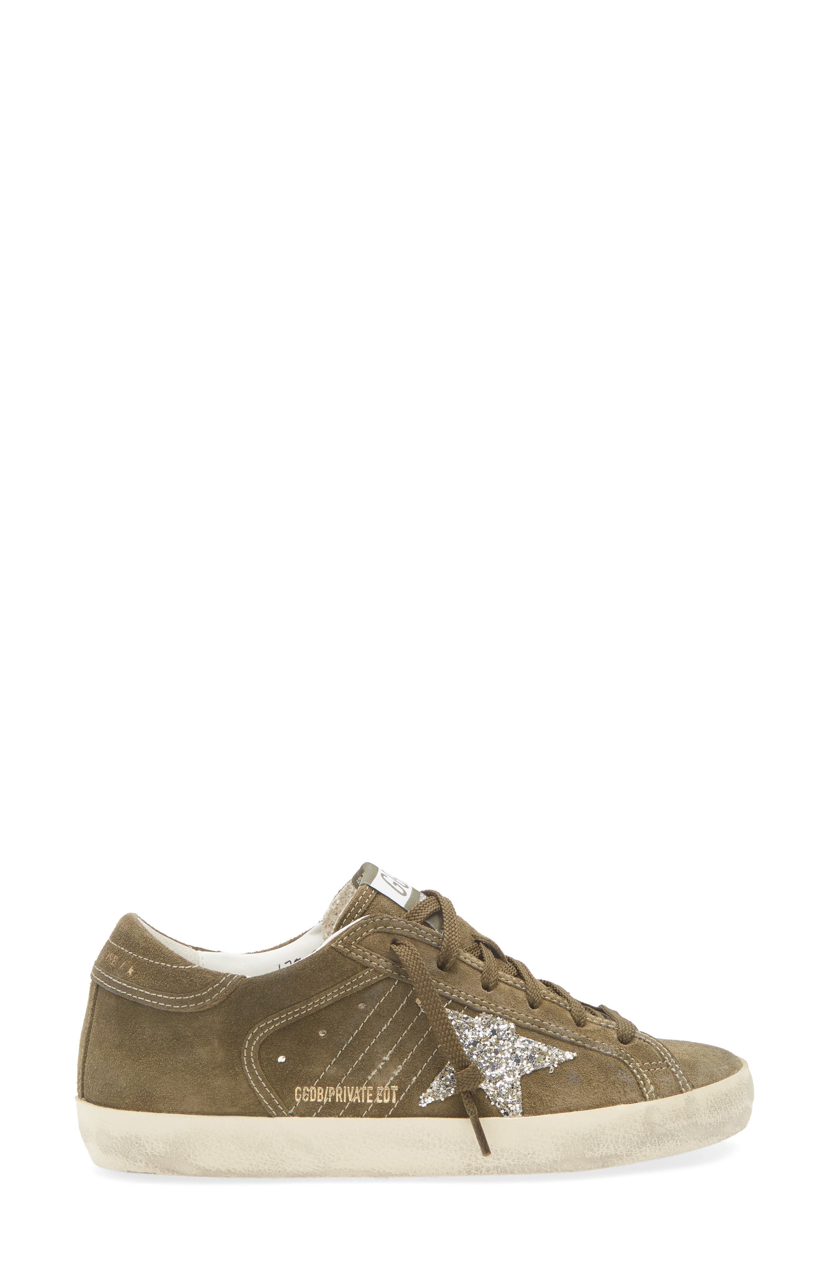 Golden Goose Super-Star Low Top Sneaker, Alternate, color, Green/ Platinum