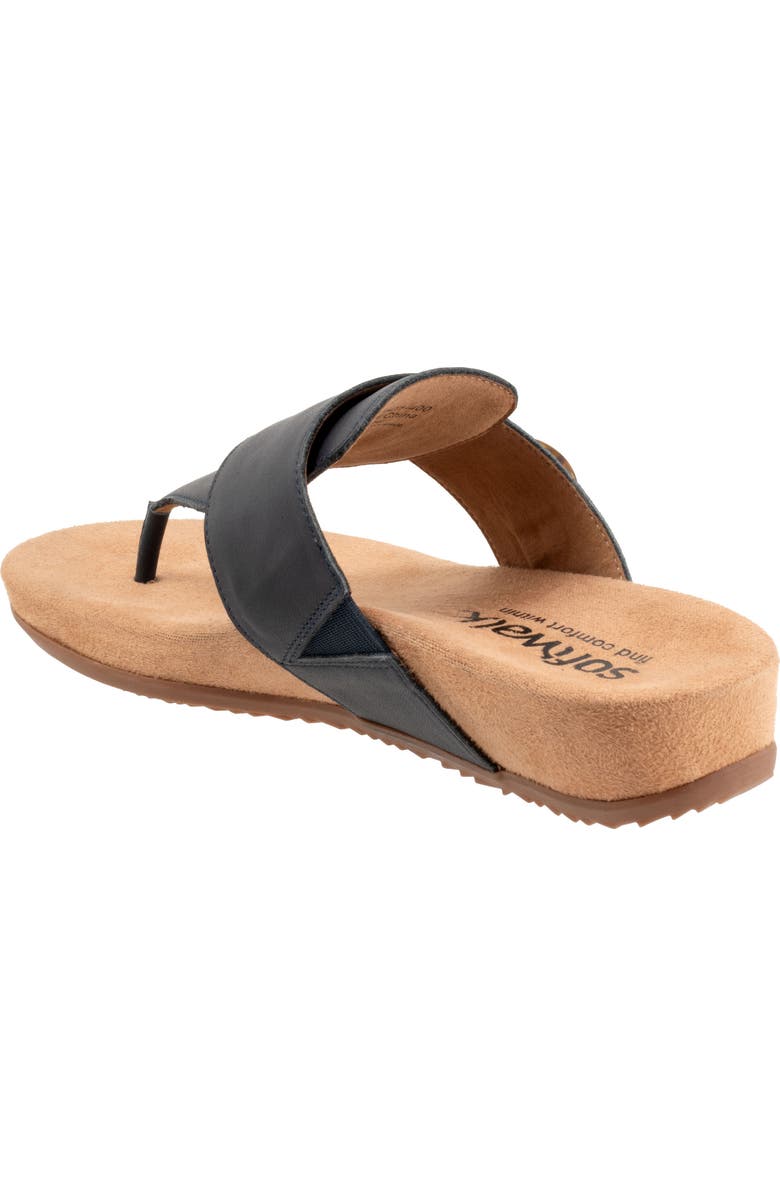 SoftWalk<sup>®</sup> Belize T-Strap Sandal, Alternate, color, Navy