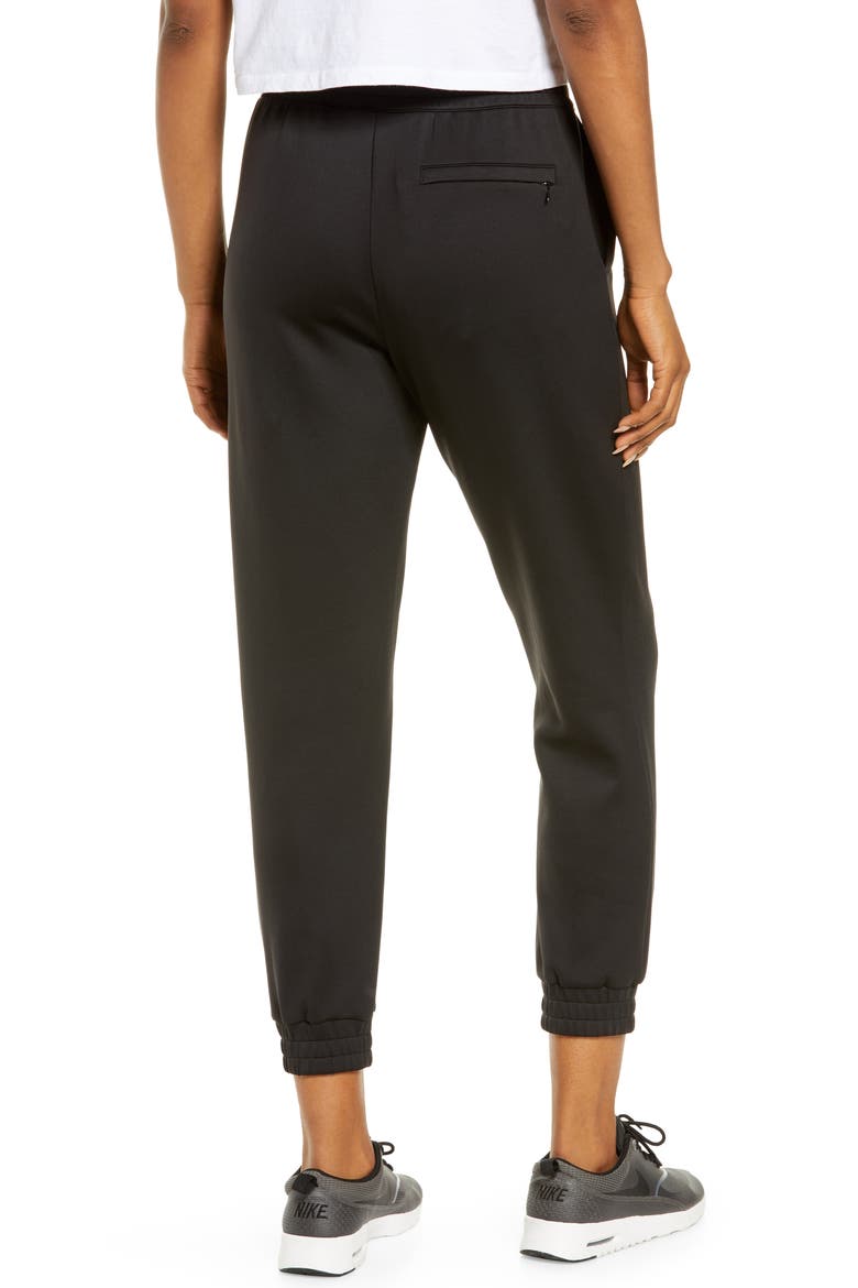 Sleek Track Pants, Alternate, color, BLACK