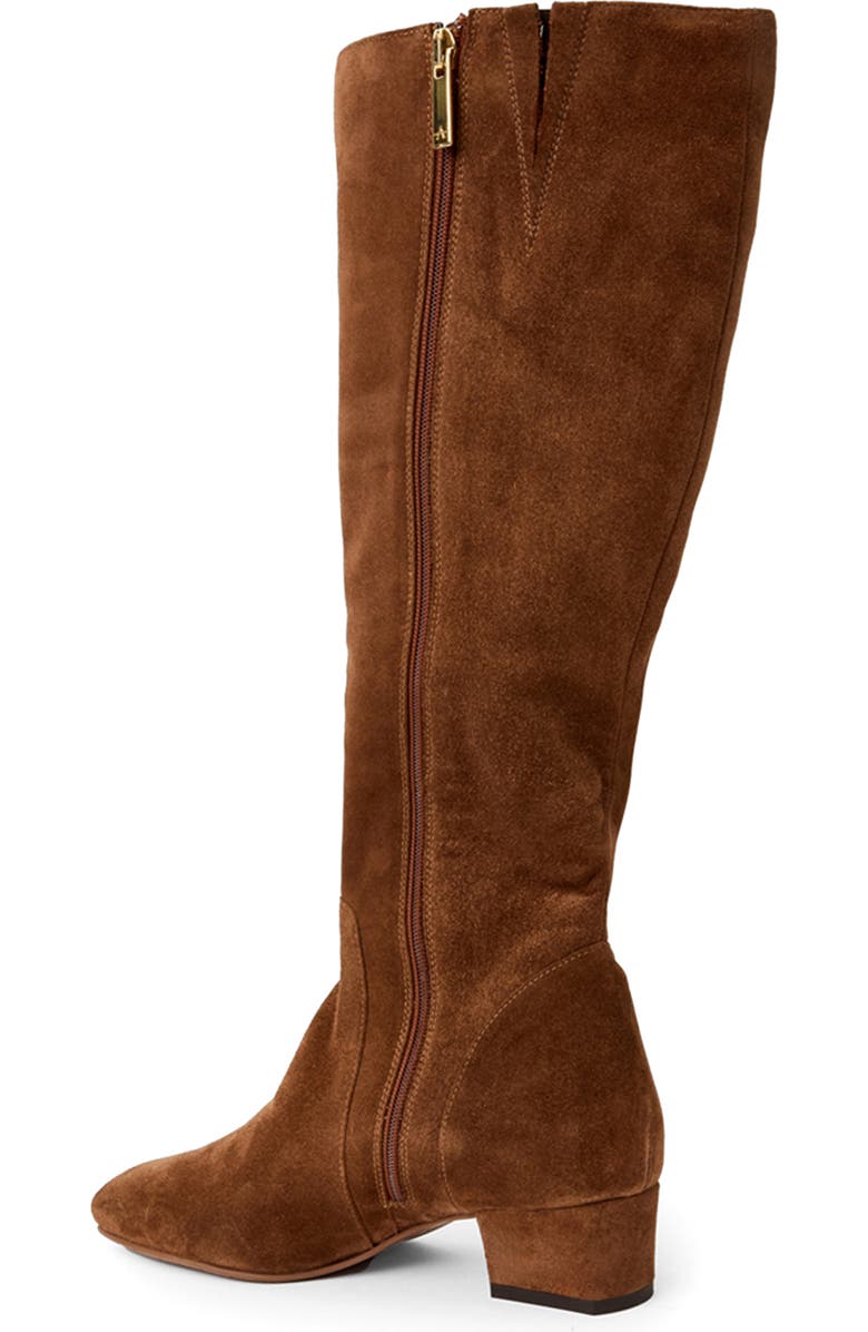 Aquatalia Serafina Weatherproof Knee High Boot, Alternate, color, Brandy Suede