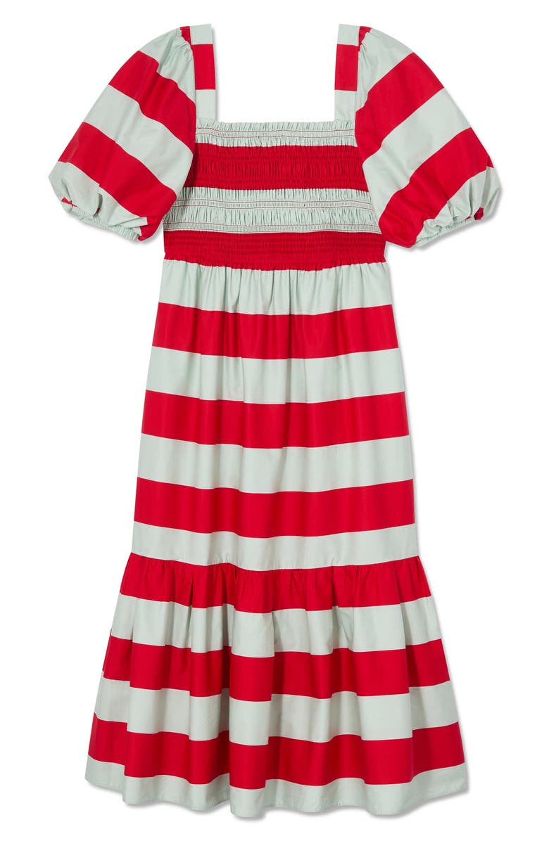 LK Bennett Ruby Bold Stripe Maxi Dress, Alternate, color, Red Multi