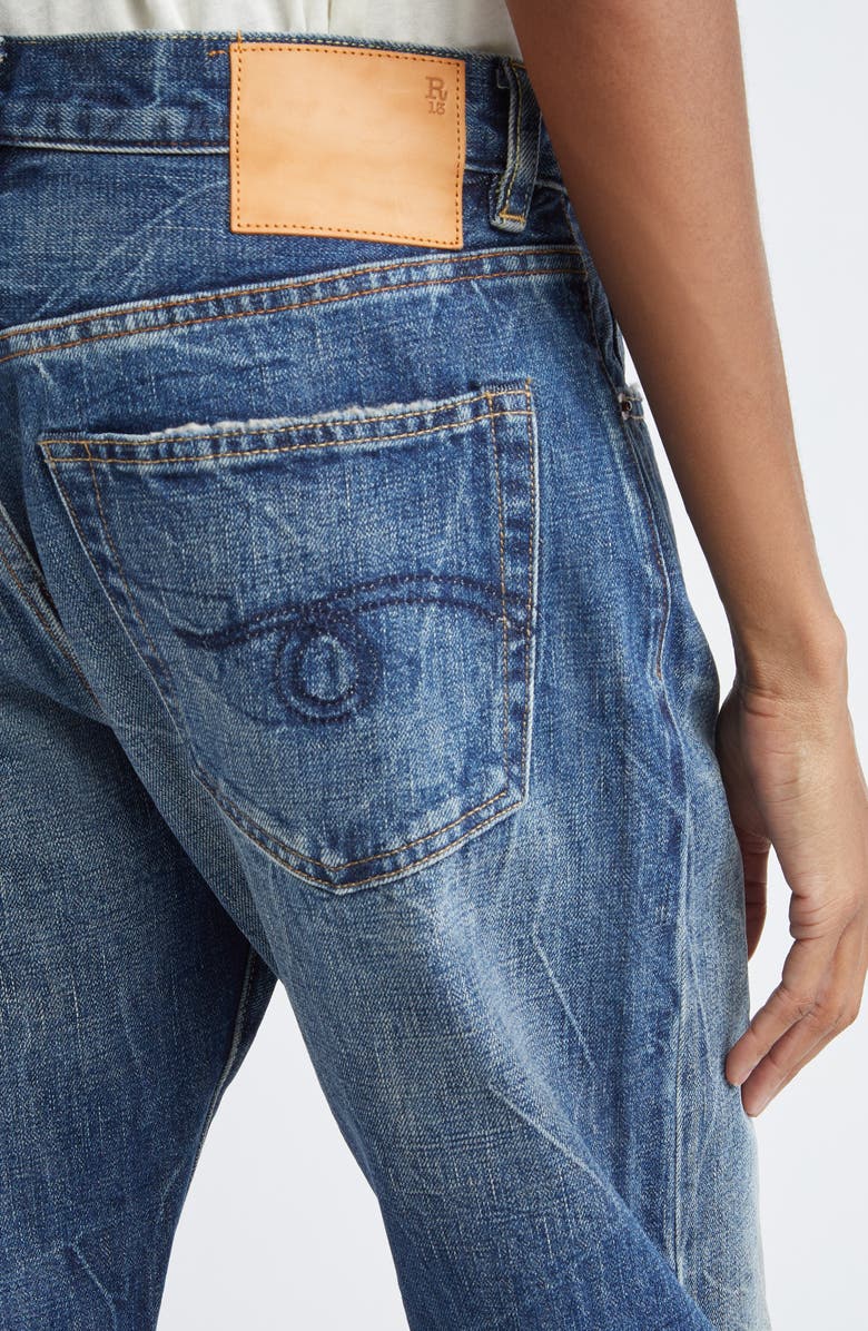 R13 Raw Hem Boyfriend Jeans, Alternate, color, 