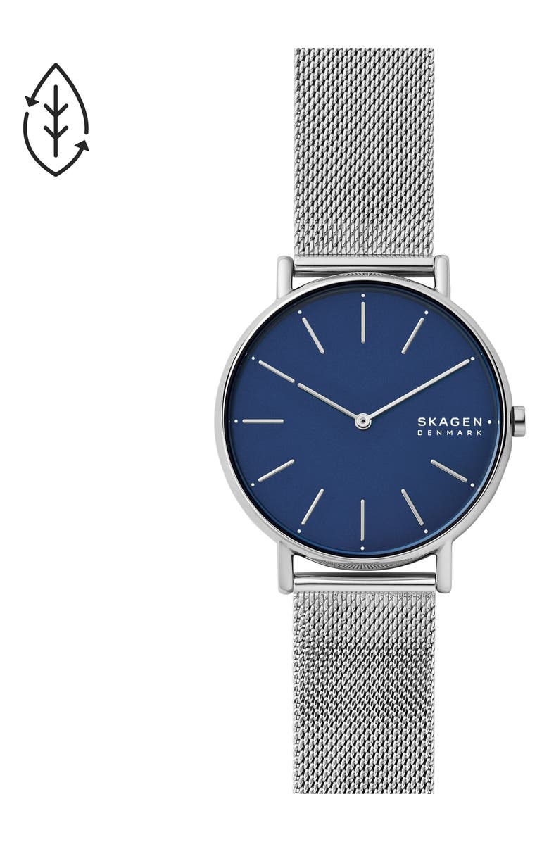 Skagen Signatur Mesh Strap Watch, 38mm, Alternate, color,