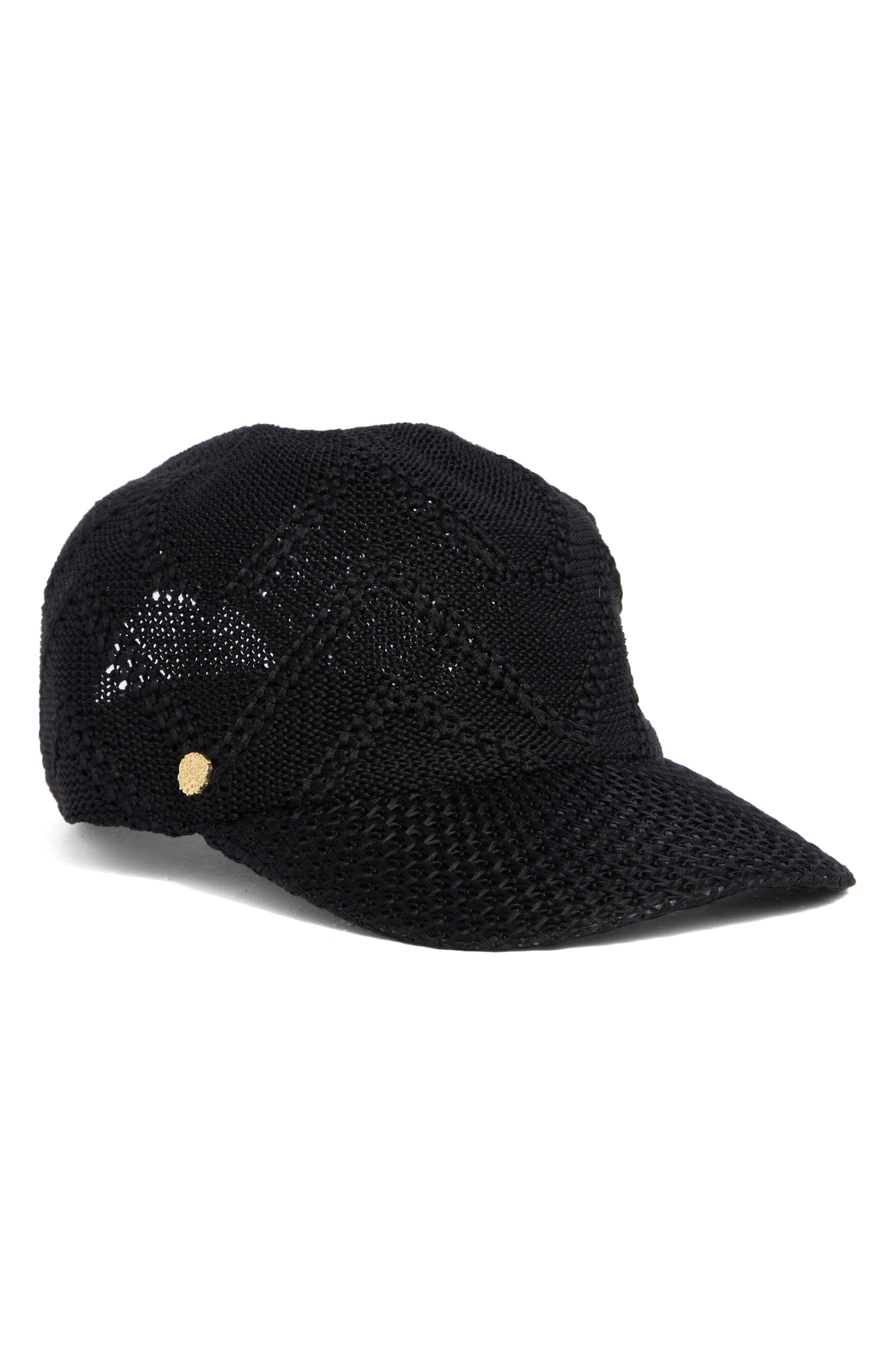 Packable Pointelle Knit Baseball Cap