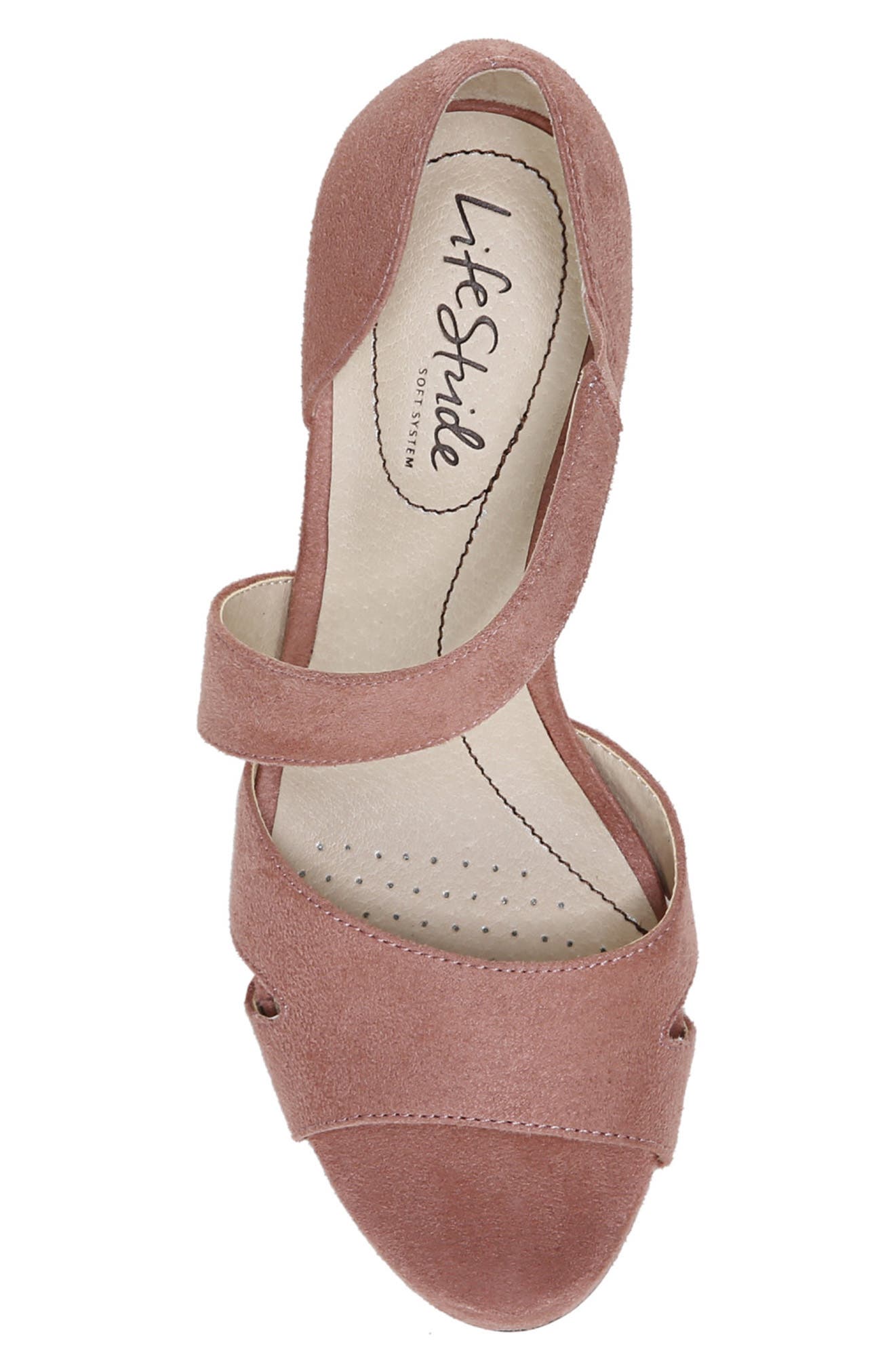 LifeStride Mega Asymmetric Strap Open Toe Pump, Alternate, color, 