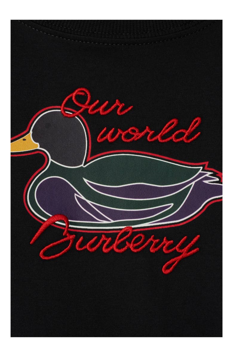 Burberry Duck Cotton T-shirt, Alternate, color, 