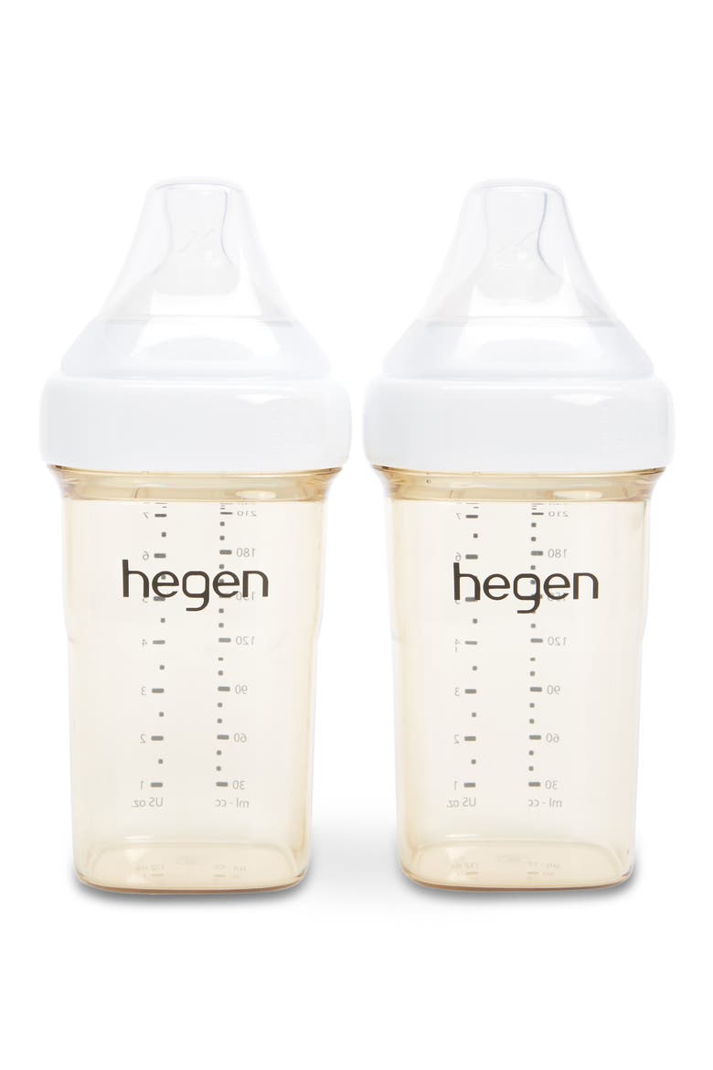 PCTO 2-Pack 8 oz. Feeding Bottles, Main, color, WHITE