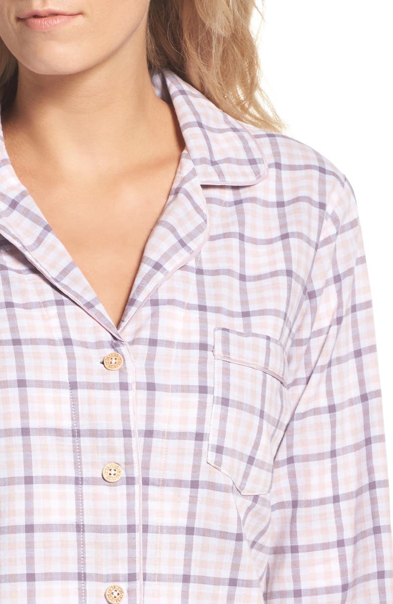 UGG<sup>®</sup> UGG Milo Check Short Pajamas, Alternate, color, 