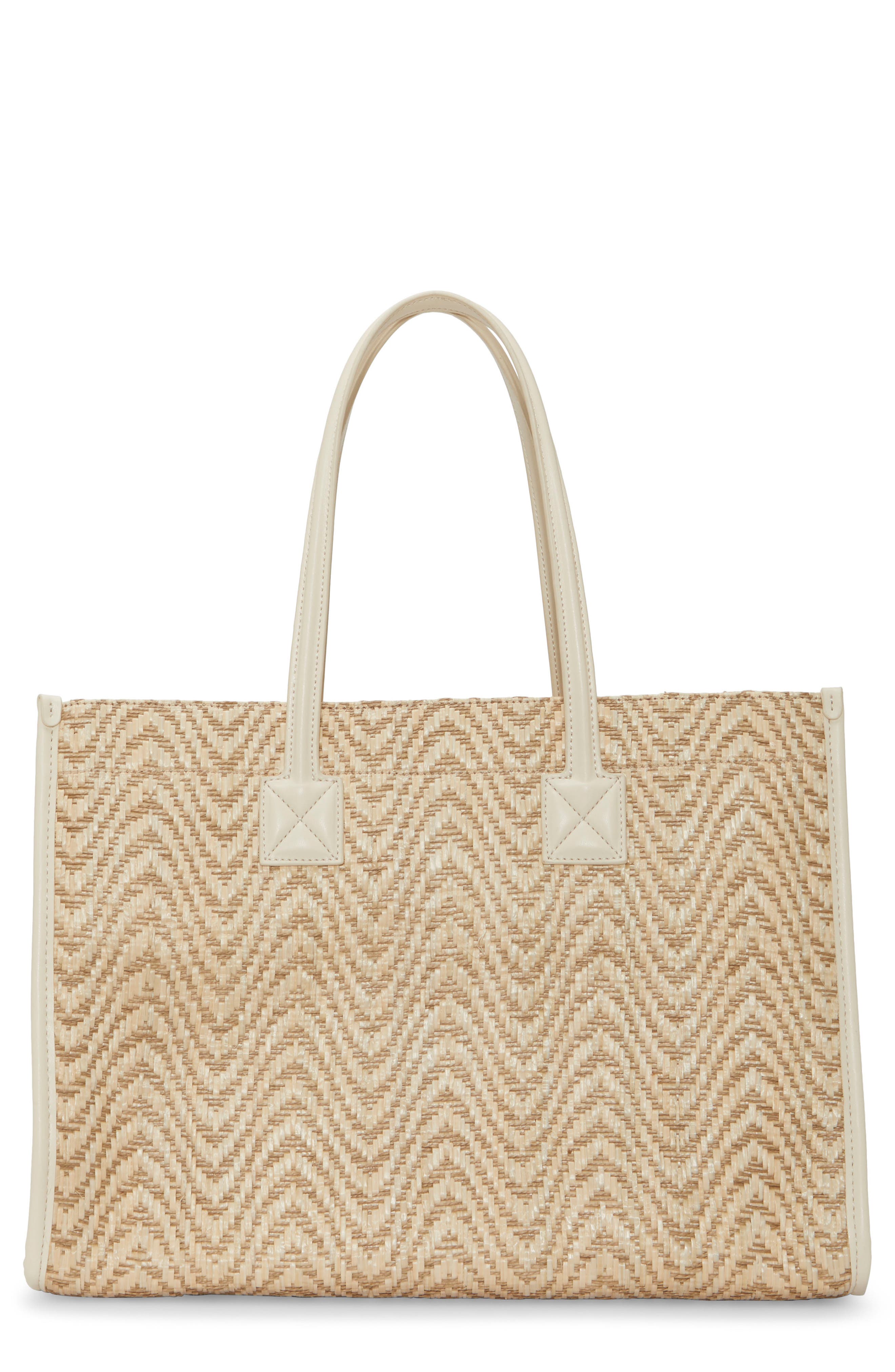 Vince Camuto Saly Straw Tote, Main, color, 