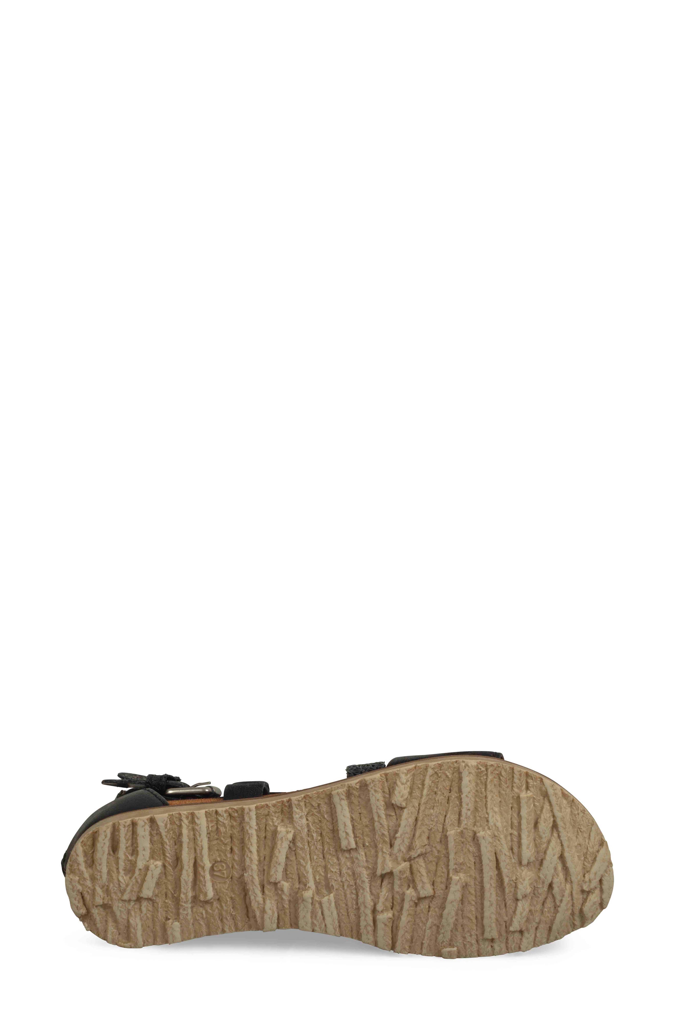 Tucker Sandal, Alternate, color, BLACK LEATHER