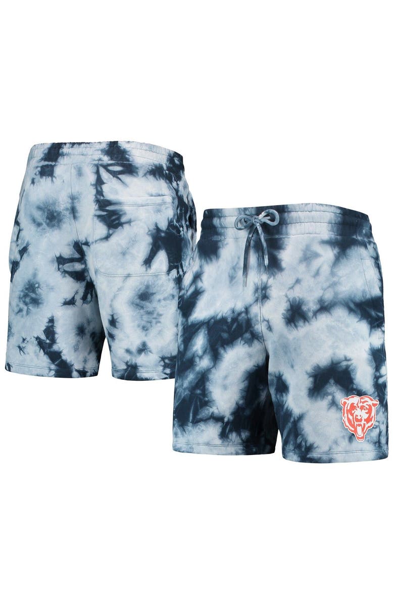 New Era Men's New Era Navy Chicago Bears Tie-Dye Shorts, Main, color, Navy