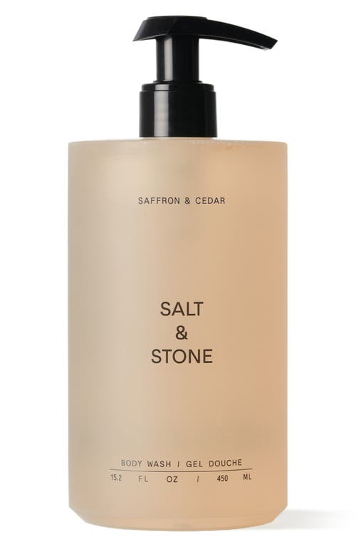 Salt & Stone Saffron & Cedar Body Wash In Regular
