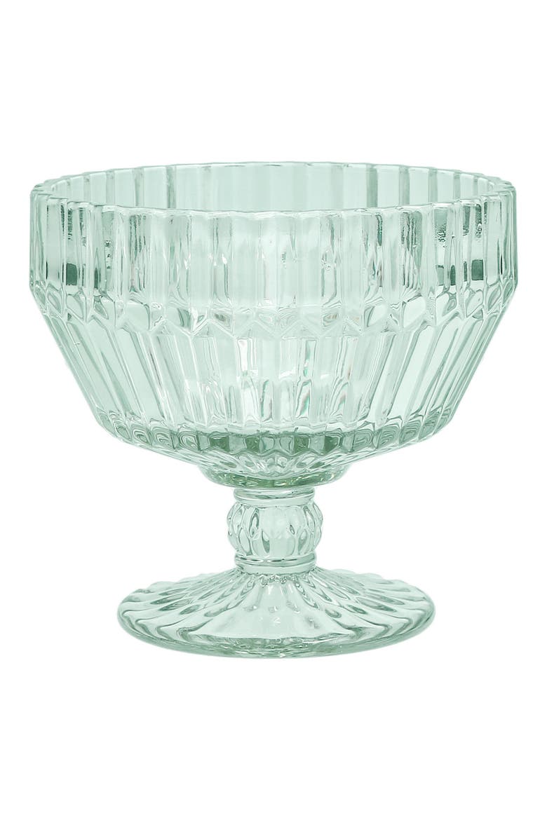 Archie Set of 6 Footed Dessert Bowls, Main, color, VERDE