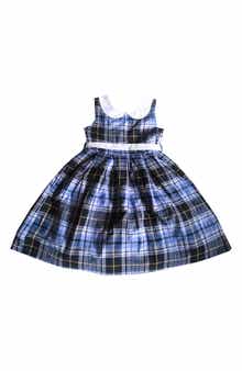 Kids' Plaid Cotton Dress