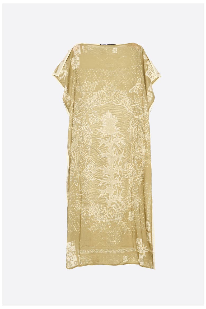 Square Scarf Midi Dress, Alternate, color, KHAKI