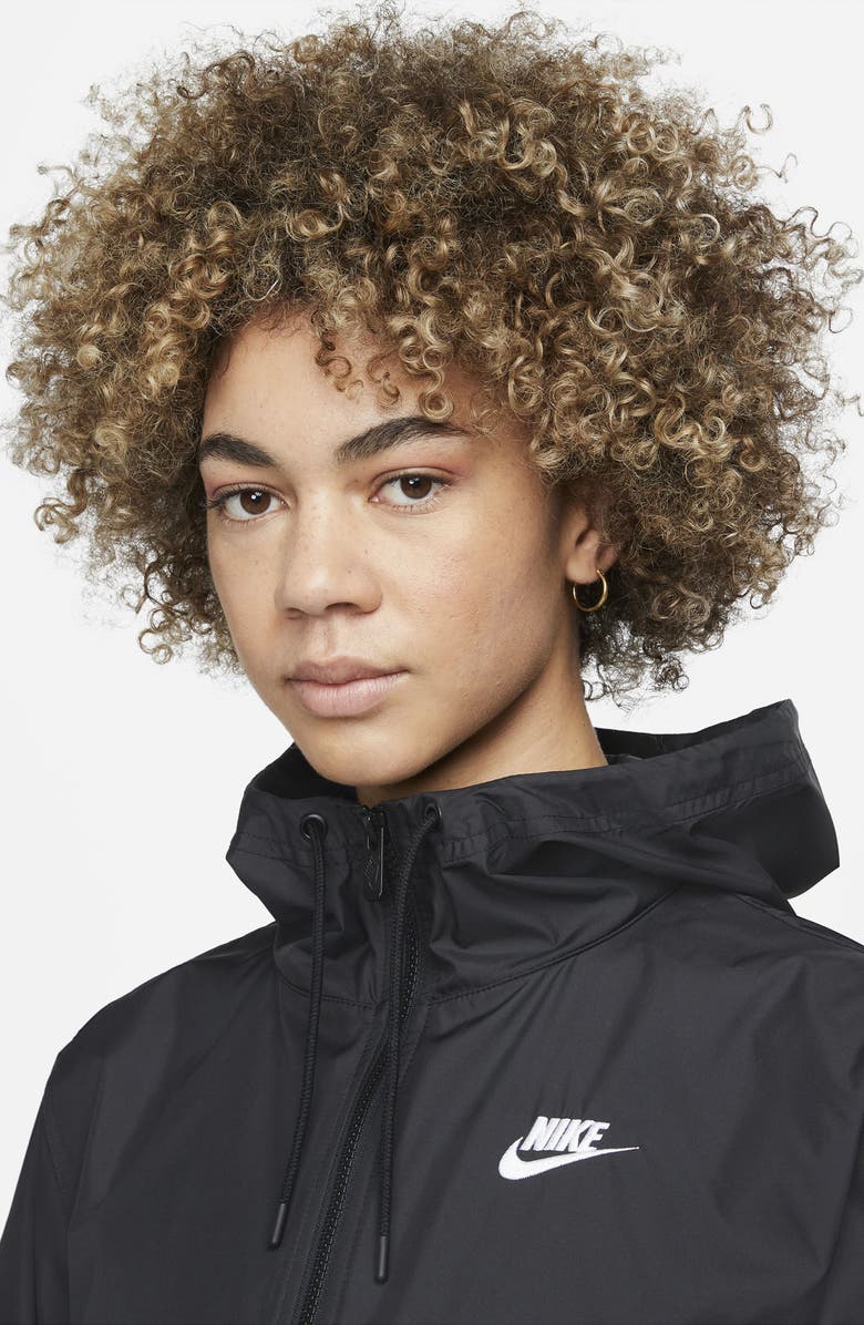 Nike Repel Water-Resistant Windbreaker Jacket, Alternate, color, 010 Black/ White