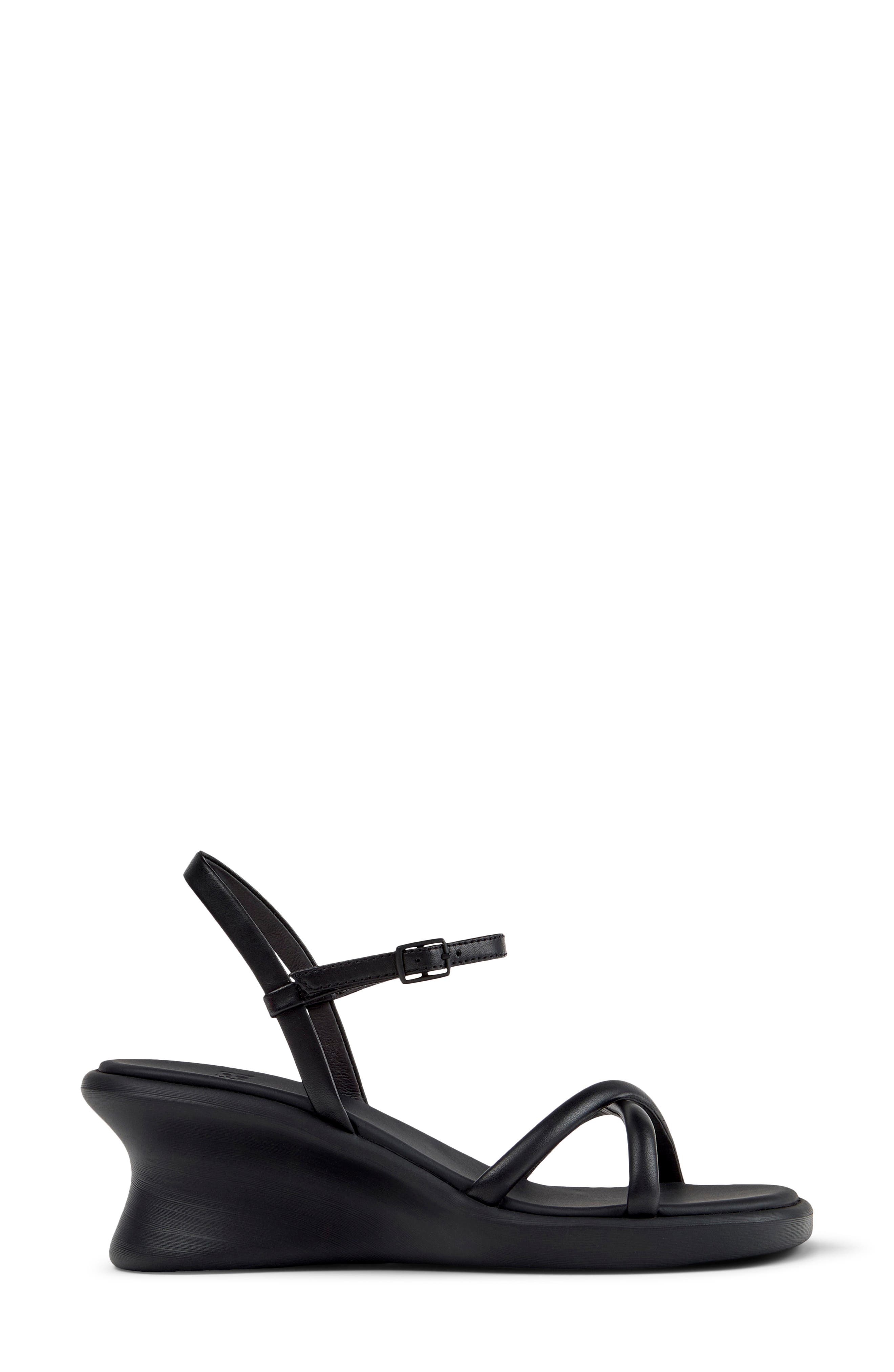Camper Louise Wedge Sandal, Alternate, color, Black